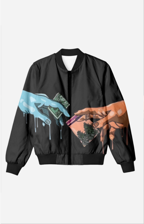 Printed Bomber Jacket