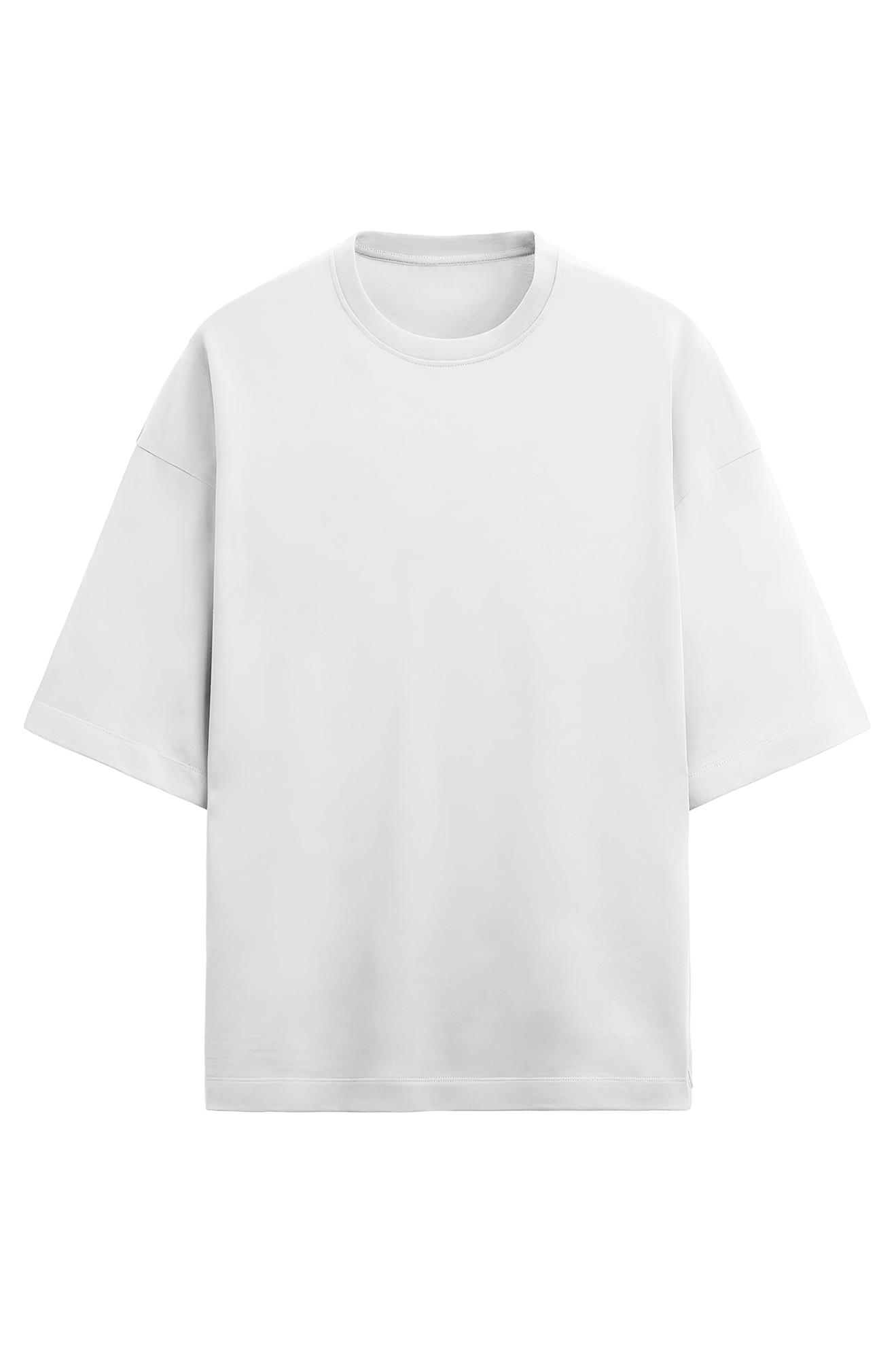 White Unisex Terry Oversized Tee: Effortless Comfort & Style