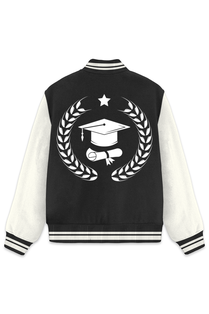 Scholar Print Classy Varsity Jacket