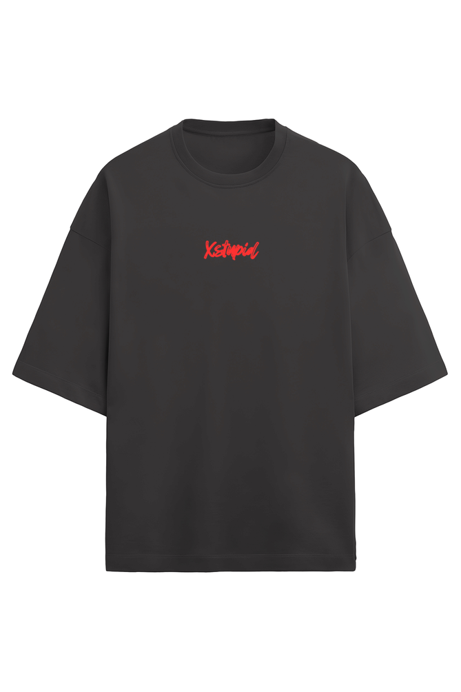 Warning Terry Oversized Comfort Tee