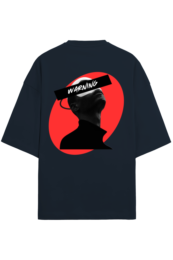 Warning Terry Oversized Comfort Tee