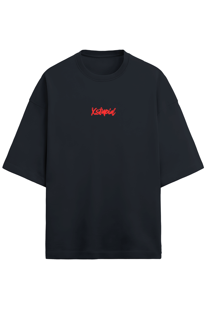 Warning Terry Oversized Comfort Tee