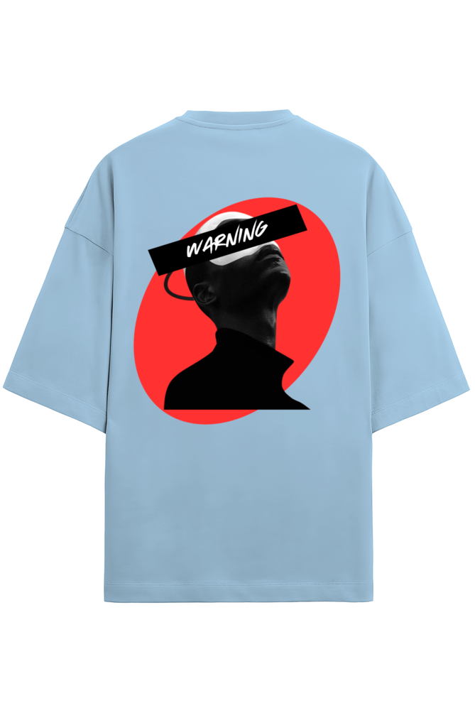 Warning Terry Oversized Comfort Tee