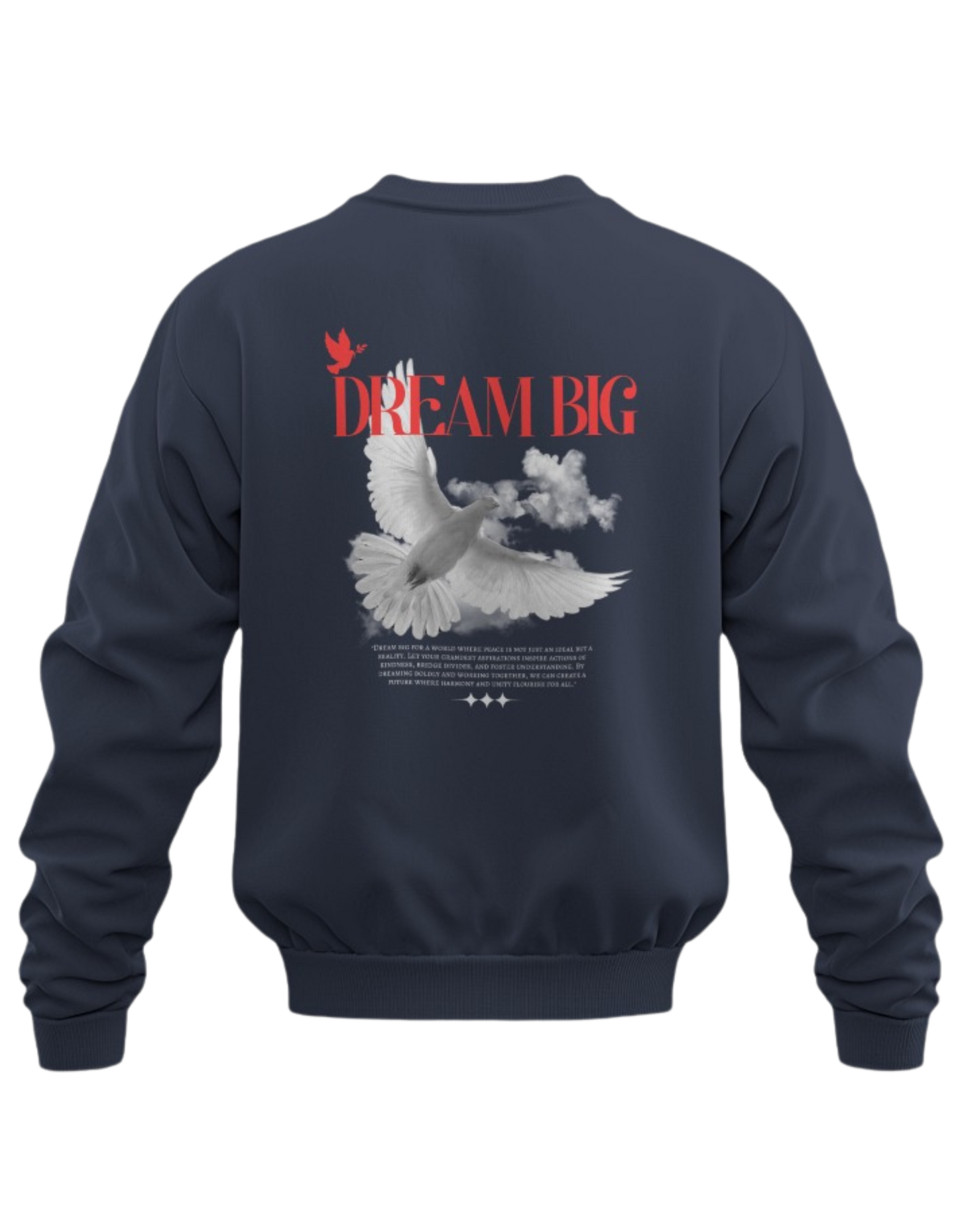 "Dream Big Oversized Sweatshirt – Perfect for Effortless Style"