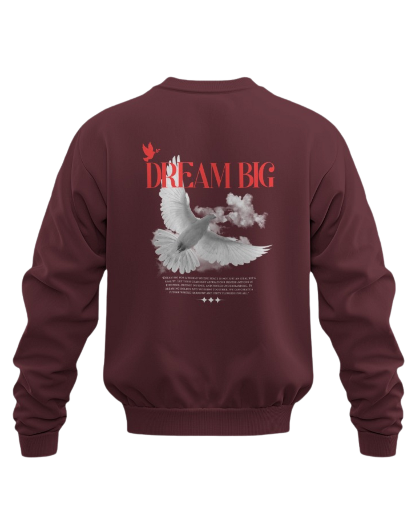 "Dream Big Oversized Sweatshirt – Perfect for Effortless Style"