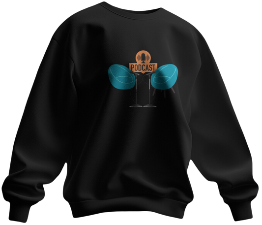 "Cozy Comfort Podcast Print Sweatshirt"
