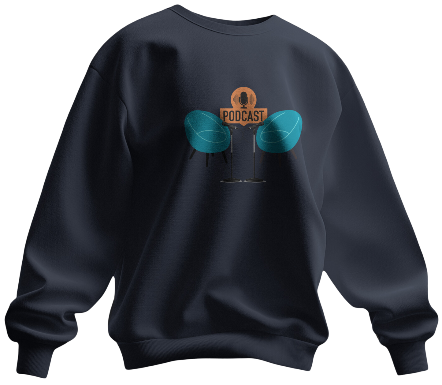 "Cozy Comfort Podcast Print Sweatshirt"