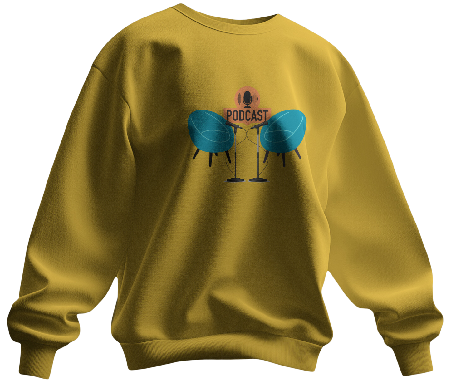 "Cozy Comfort Podcast Print Sweatshirt"