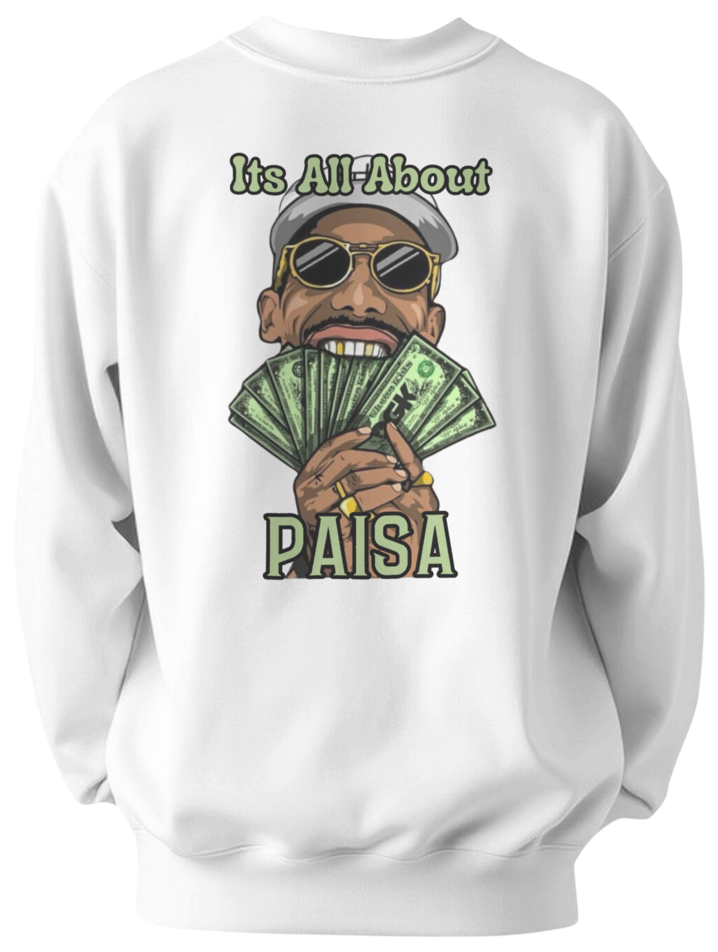 "It's All About Paisa" Oversized Sweatshirt
