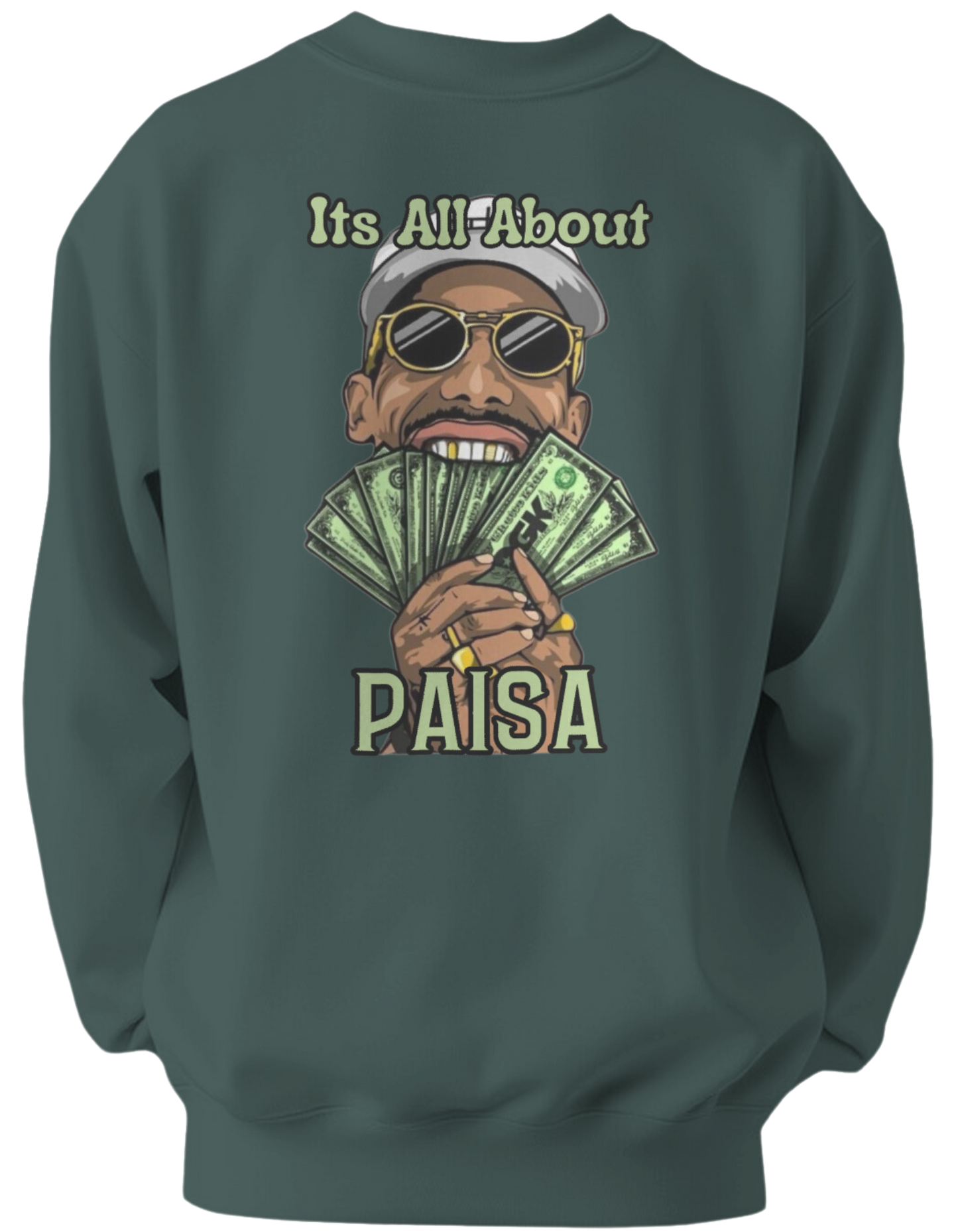 "It's All About Paisa" Oversized Sweatshirt