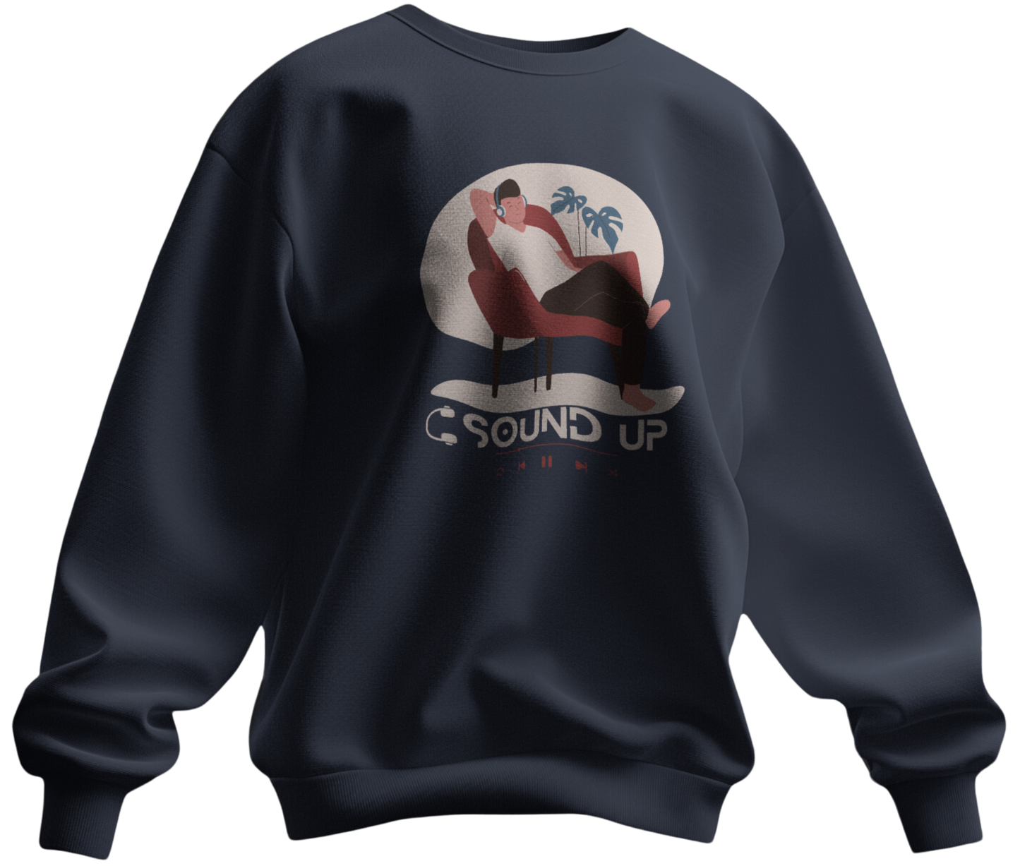 Sound Up Graphic Print Sweatshirt