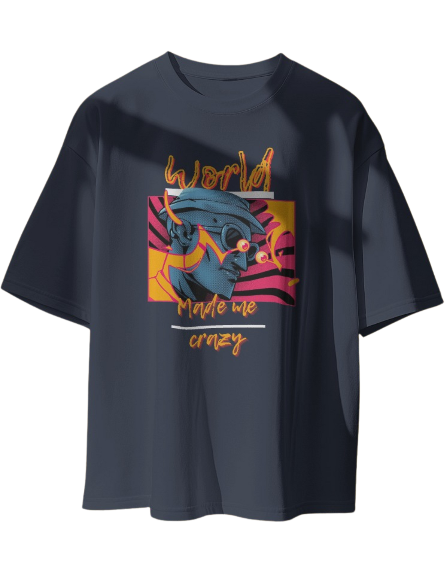 "World Made Me Crazy" T-Shirt - Bold, Unique, and Comfortable!