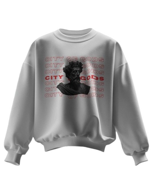 City Of Gods Stoic Oversized Sweatshirt: Ultimate Comfort & Style"**