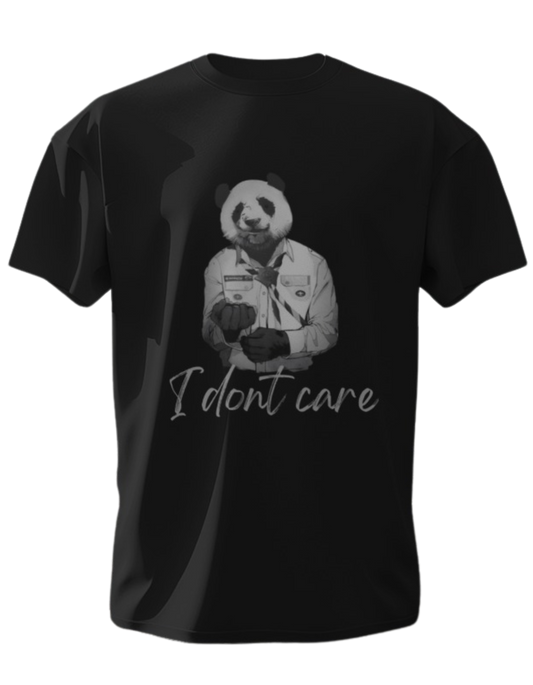 "Bold Attitude: Embrace Comfort with Our 'I Don't Care' Cotton T-shirt"