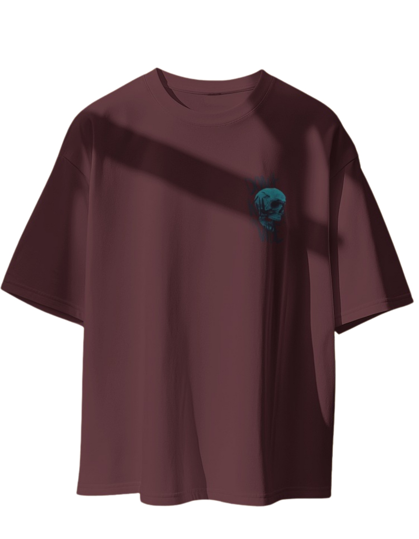 "Don't Kill My Vibe" Oversized Printed Cotton T-Shirt