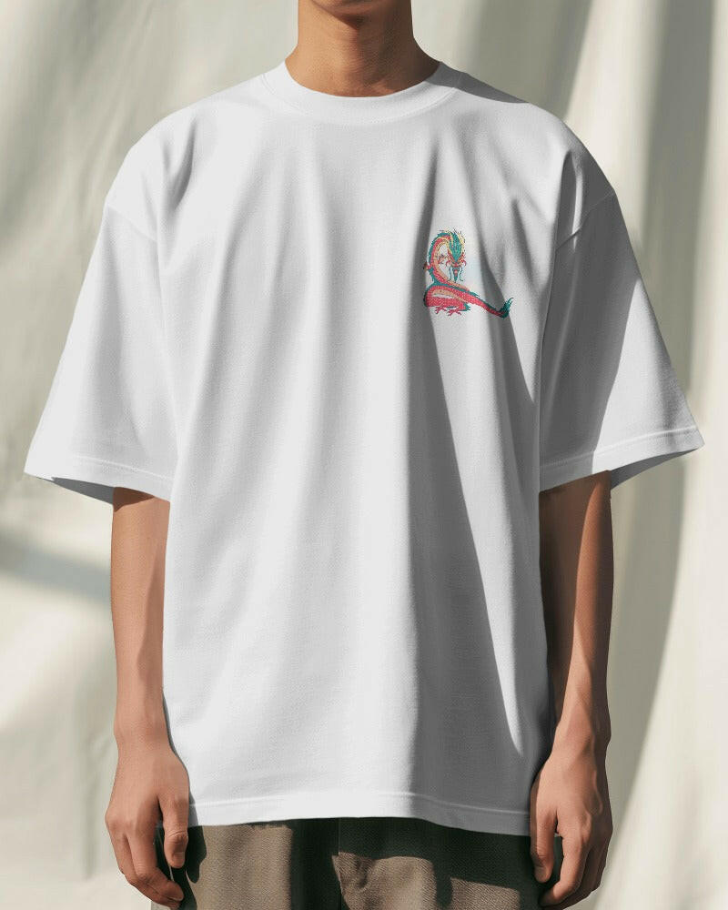 "Free Soul" Oversized Printed Cotton T-Shirt