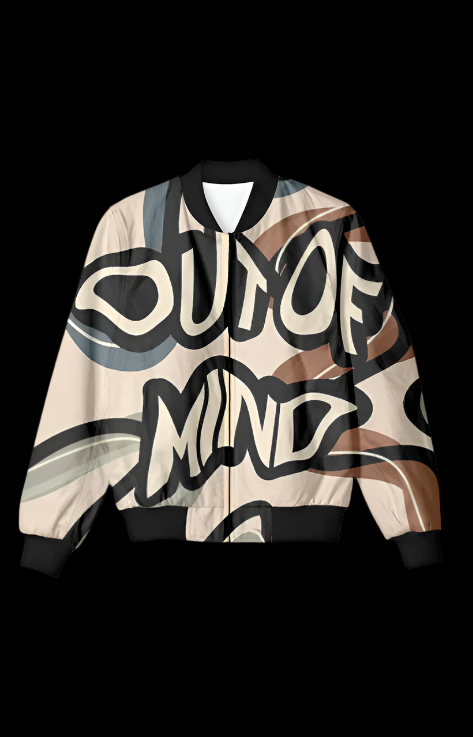 Out Of Mind AOP Printed Bomber Jacket