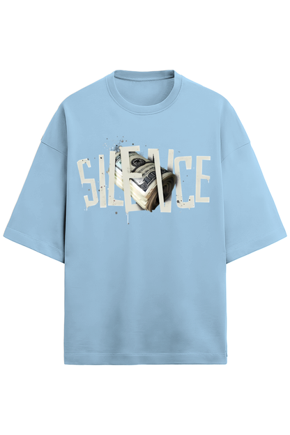 Luxurious 'SILENCE' Terry Oversized T-Shirt