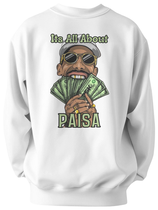 "It's All About Paisa" Oversized Sweatshirt