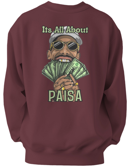 "It's All About Paisa" Oversized Sweatshirt