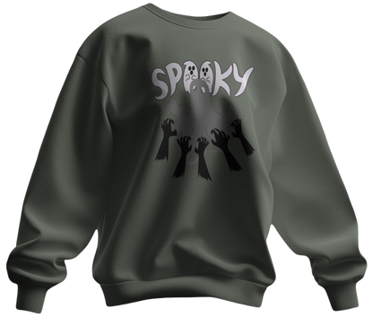 "Spooky Vibes Graphic Sweatshirt"