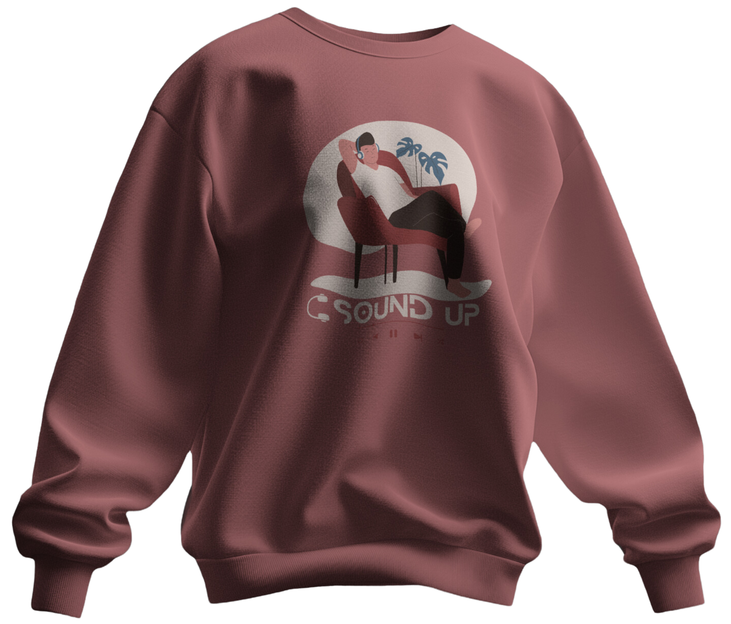 Sound Up Graphic Print Sweatshirt
