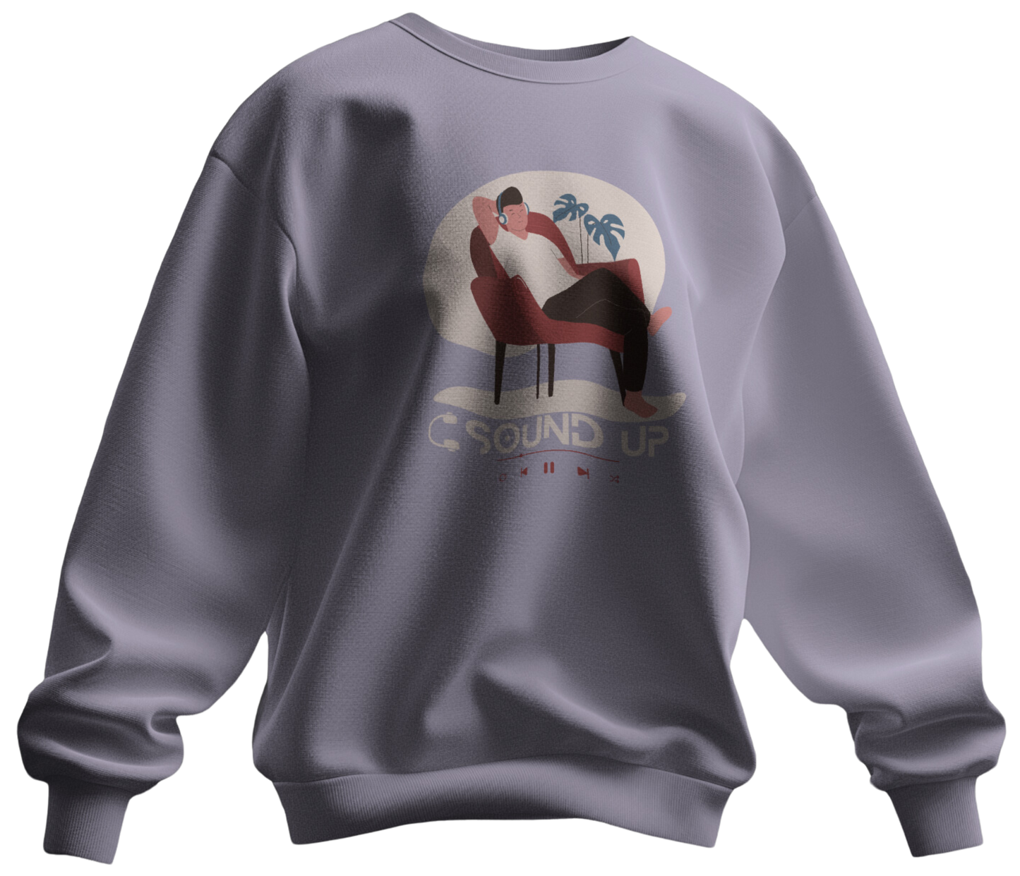 Sound Up Graphic Print Sweatshirt