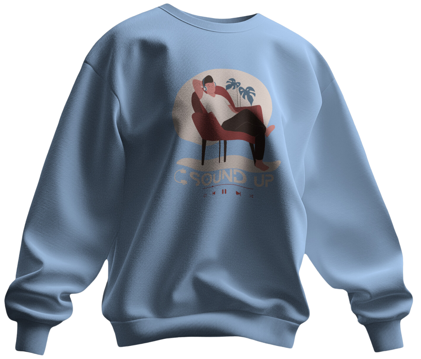 Sound Up Graphic Print Sweatshirt