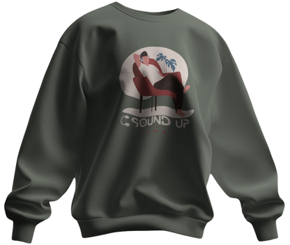 Sound Up Graphic Print Sweatshirt