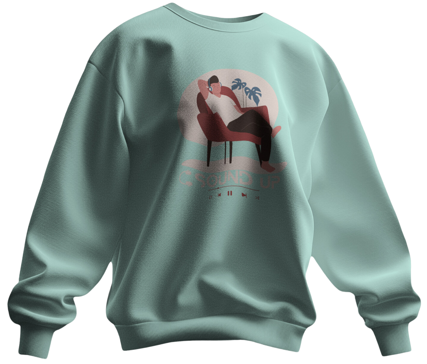 Sound Up Graphic Print Sweatshirt