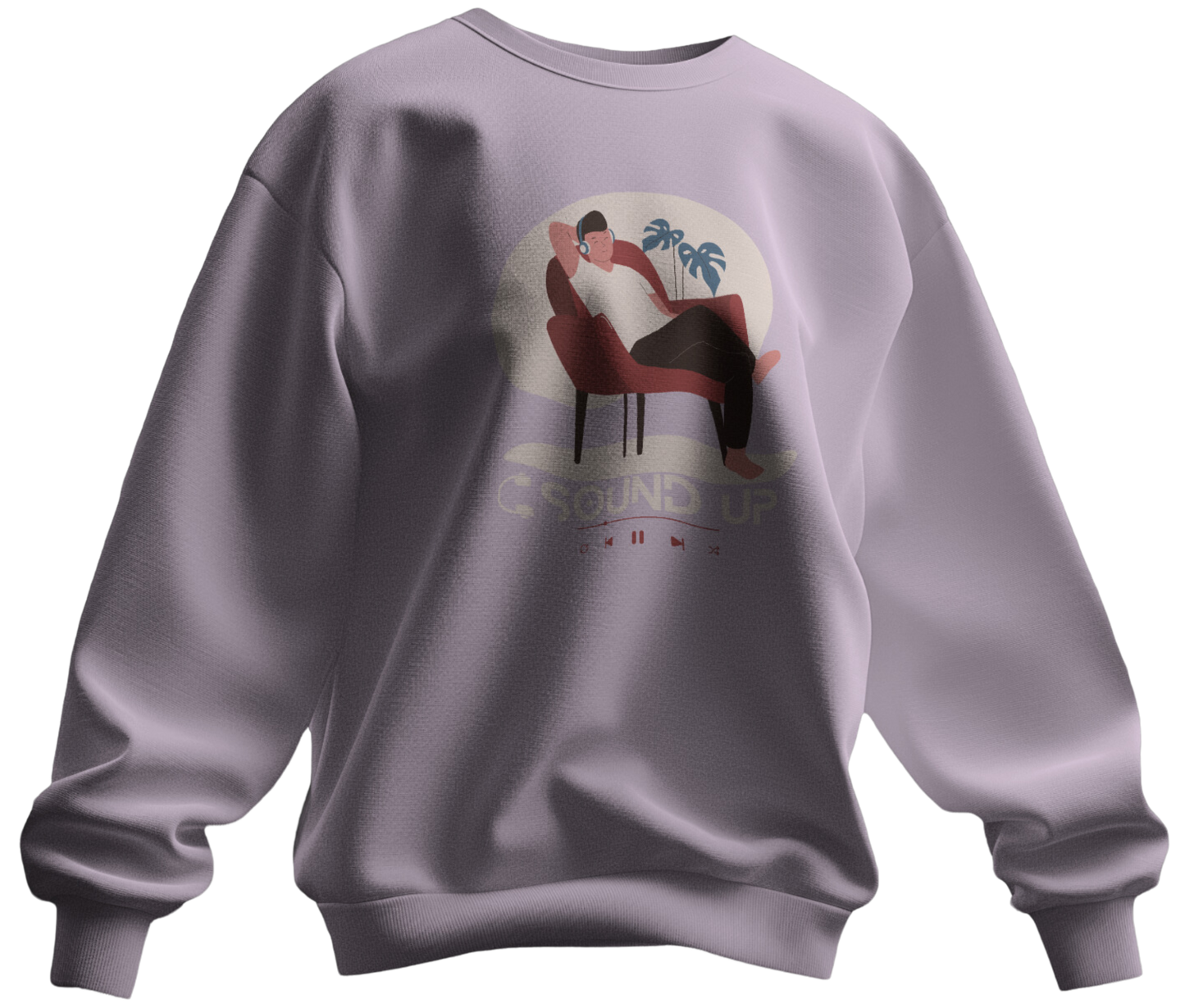 Sound Up Graphic Print Sweatshirt