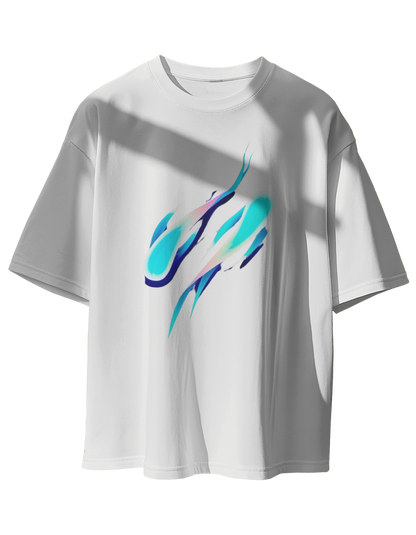 Fish Graphic Oversized printed T-Shirt
