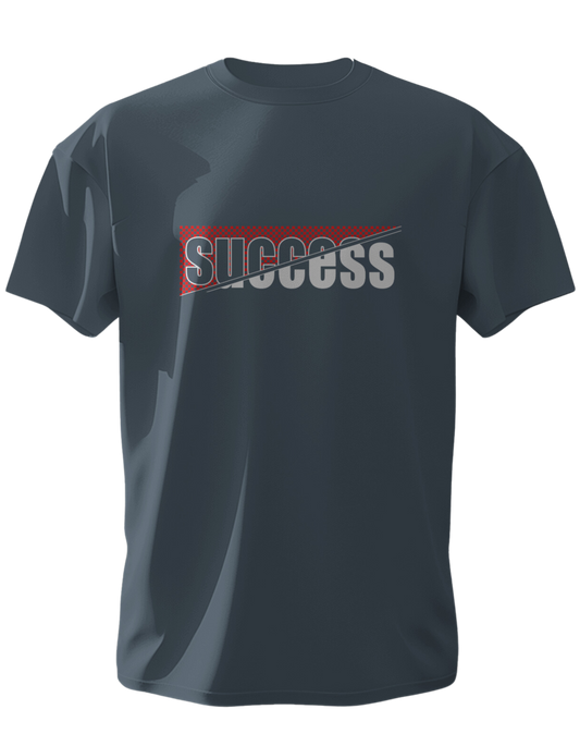 "Success Printed Half-Sleeve T-Shirt"