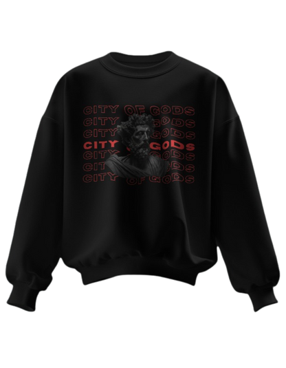 City Of Gods Stoic Oversized Sweatshirt: Ultimate Comfort & Style"**