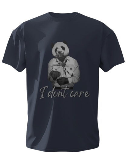 "Bold Attitude: Embrace Comfort with Our 'I Don't Care' Cotton T-shirt"