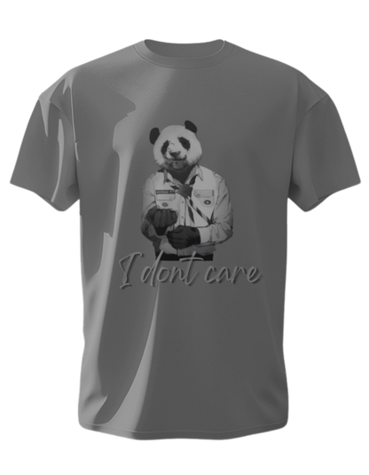 "Bold Attitude: Embrace Comfort with Our 'I Don't Care' Cotton T-shirt"