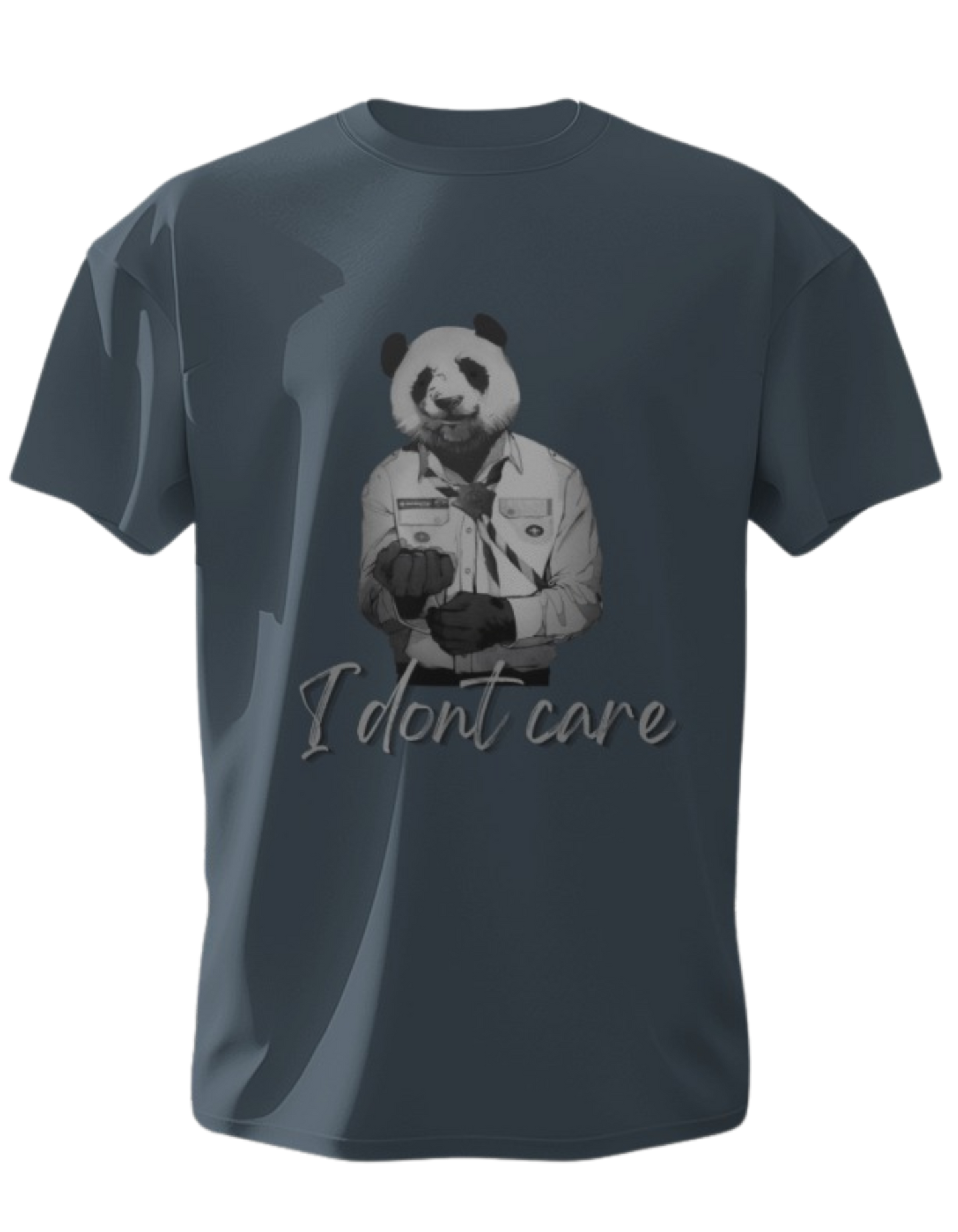 "Bold Attitude: Embrace Comfort with Our 'I Don't Care' Cotton T-shirt"