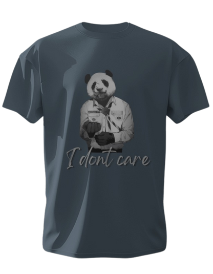 "Bold Attitude: Embrace Comfort with Our 'I Don't Care' Cotton T-shirt"