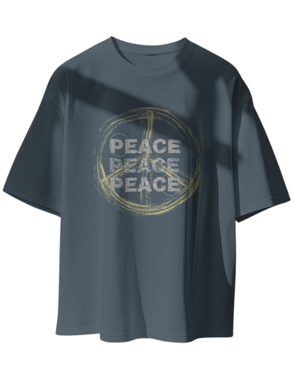 "Serene Statement: The Peace Oversize Tee"