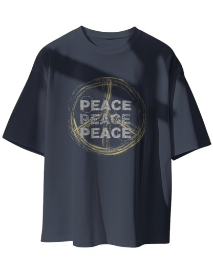 "Serene Statement: The Peace Oversize Tee"