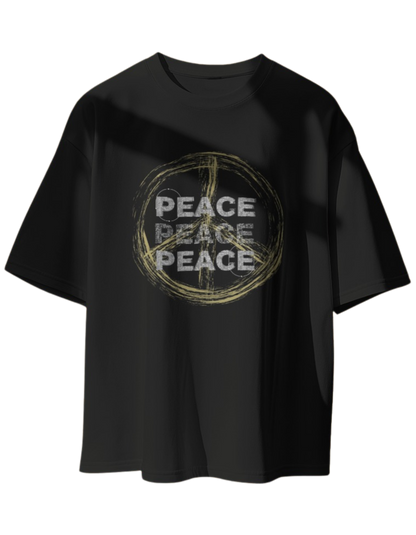 "Serene Statement: The Peace Oversize Tee"