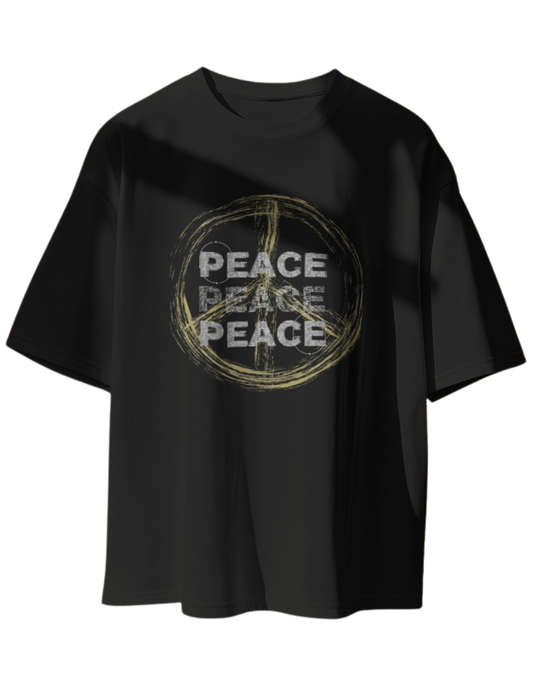 "Serene Statement: The Peace Oversize Tee"