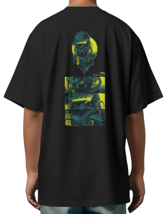 "Stylish Comfort: The Printed Cotton Oversized T-Shirt"