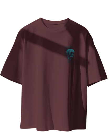 "Don't Kill My Vibe" Oversized Printed Cotton T-Shirt